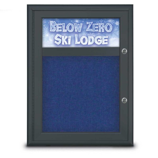 Single Door Radius Plus Corkboard With H
