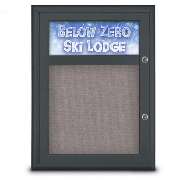 Single Door Radius Plus Corkboard With H