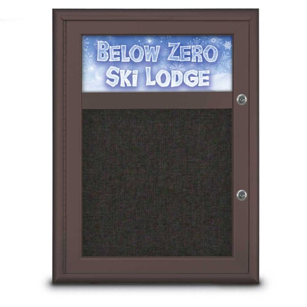 Single Door Radius Plus Corkboard With H