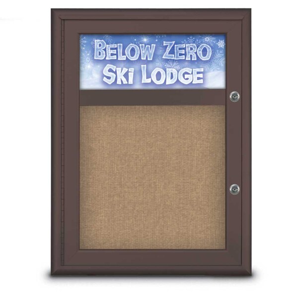 Single Door Radius Plus Corkboard With H