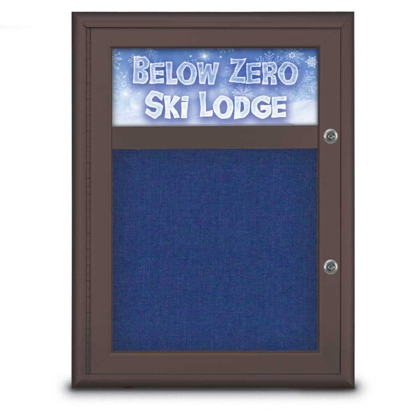 Single Door Radius Plus Corkboard With H