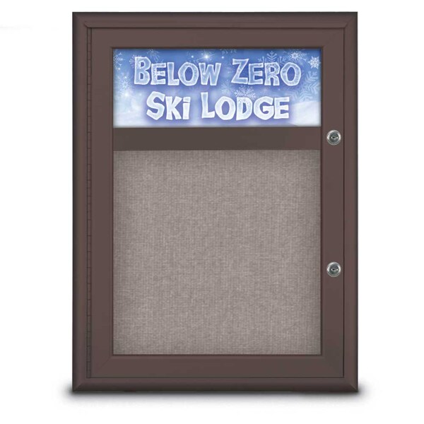 Single Door Radius Plus Corkboard With H
