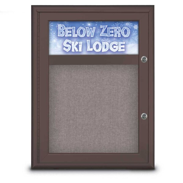 Single Door Radius Plus Corkboard With H
