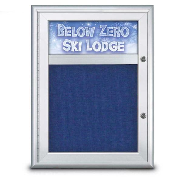 Single Door Radius Plus Corkboard With H