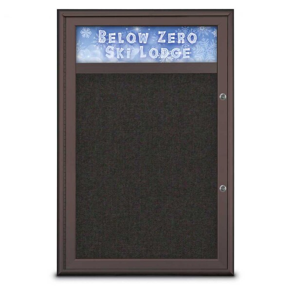 Single Door Radius Plus Corkboard With H