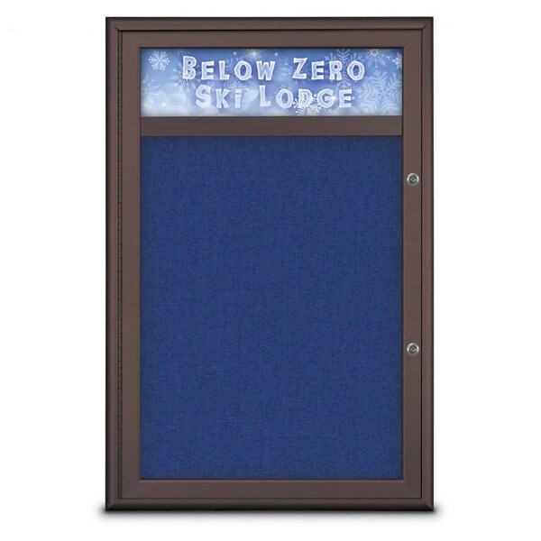 Single Door Radius Plus Corkboard With H