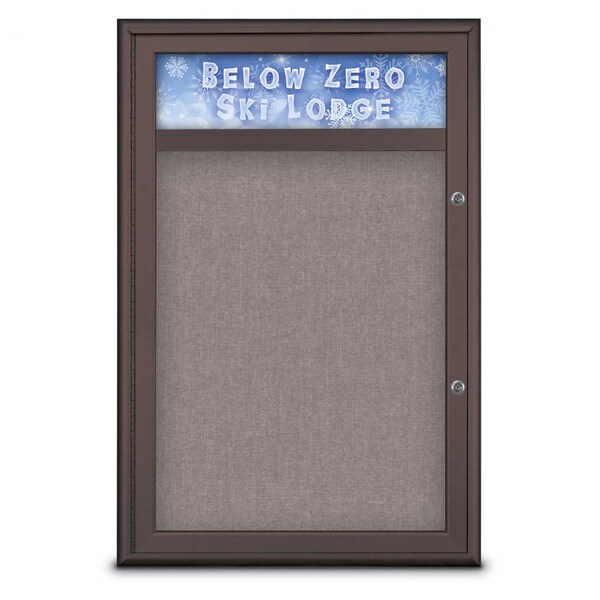 Single Door Radius Plus Corkboard With H