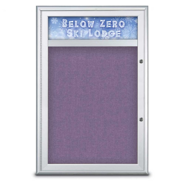 Single Door Radius Plus Corkboard With H