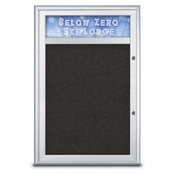 Single Door Radius Plus Corkboard With H