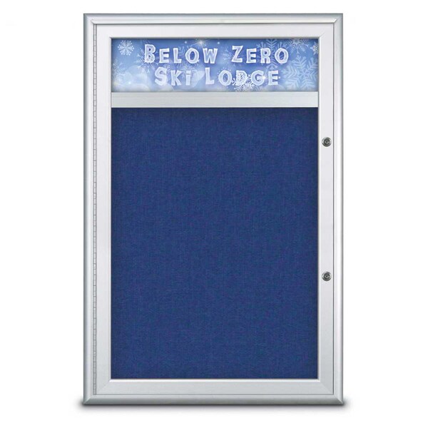 Single Door Radius Plus Corkboard With H
