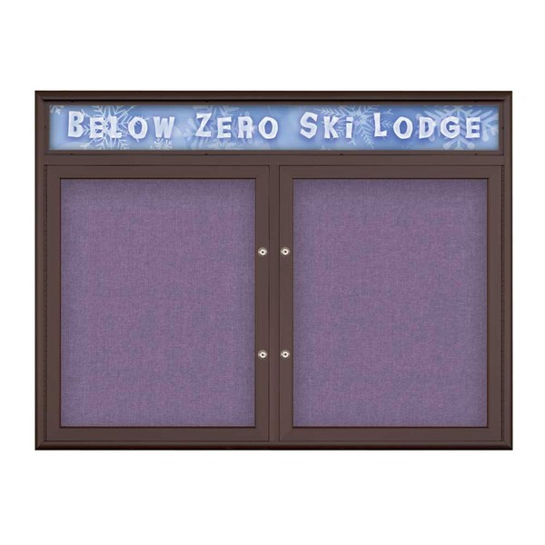 Double Door Radius Plus Corkboard, Header