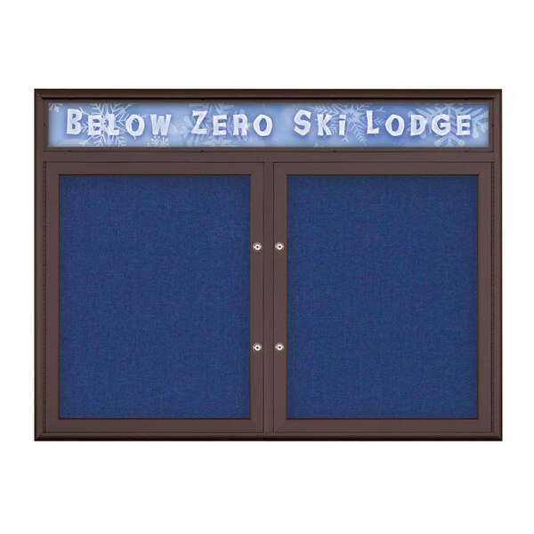 Double Door Radius Plus Corkboard With H