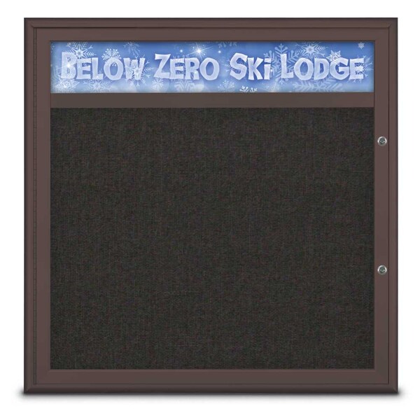 Single Door Radius Plus Corkboard With H