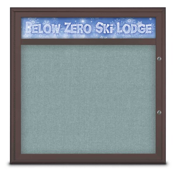 Single Door Radius Plus Corkboard With H