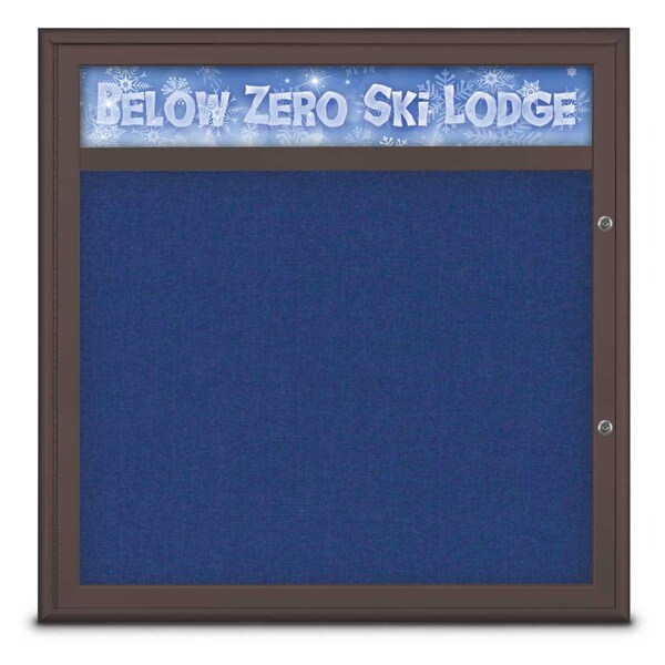 Single Door Radius Plus Corkboard With H
