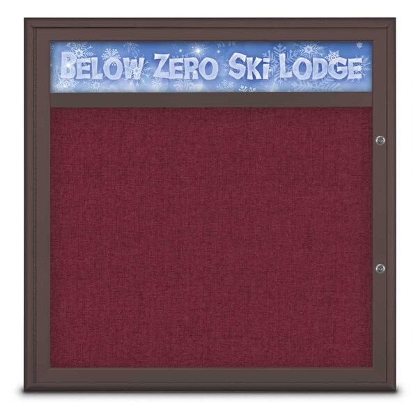 Single Door Radius Plus Corkboard, Header