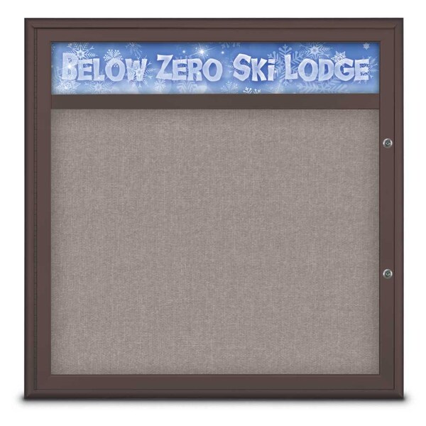 Single Door Radius Plus Corkboard With H