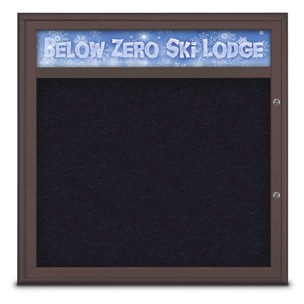 Single Door Radius Plus Corkboard, Header