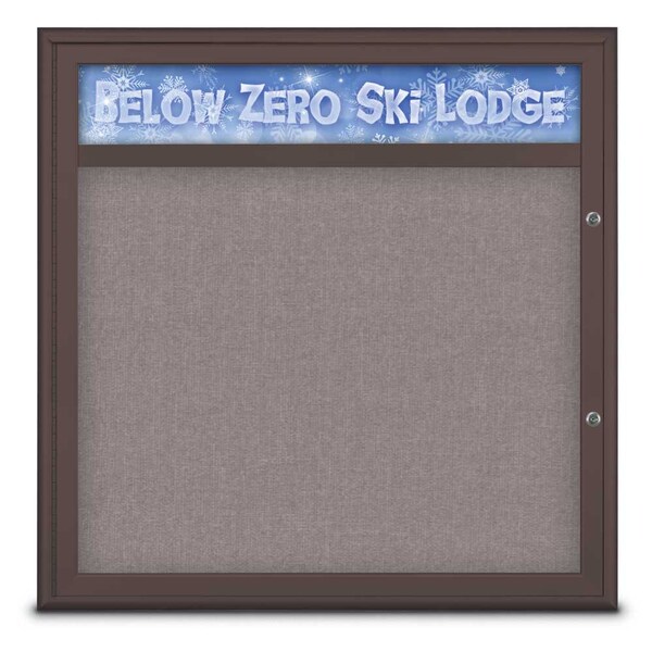 Single Door Radius Plus Corkboard With H