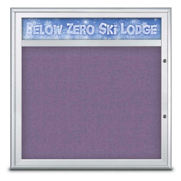 Single Door Radius Plus Corkboard With H