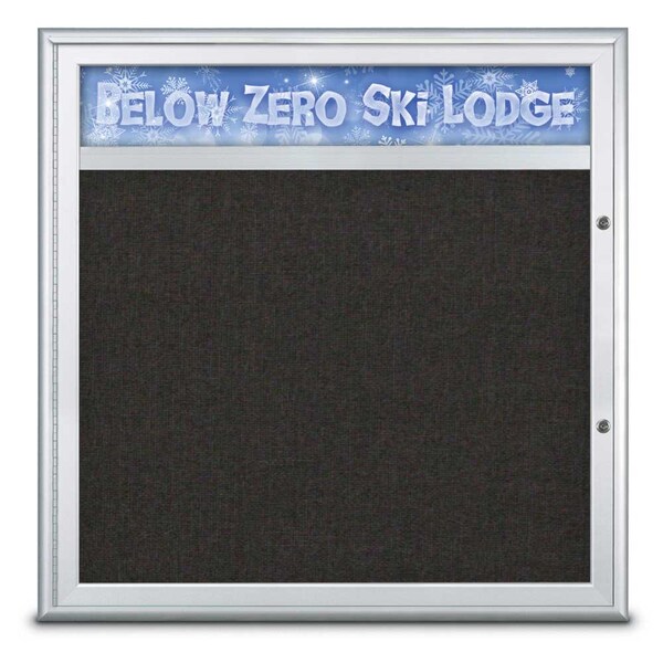Single Door Radius Plus Corkboard With H
