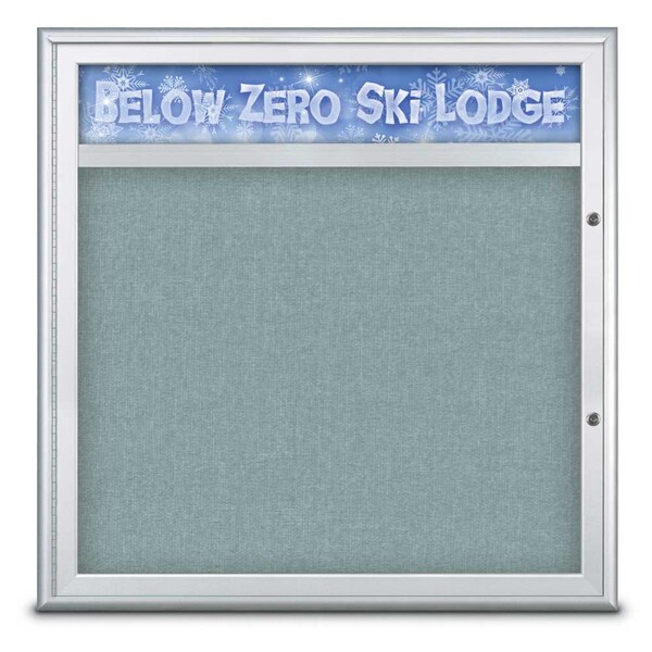 Single Door Radius Plus Corkboard With H