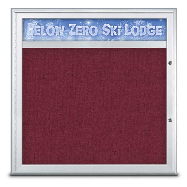 Single Door Radius Plus Corkboard With H