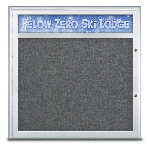 Single Door Radius Plus Corkboard, Header