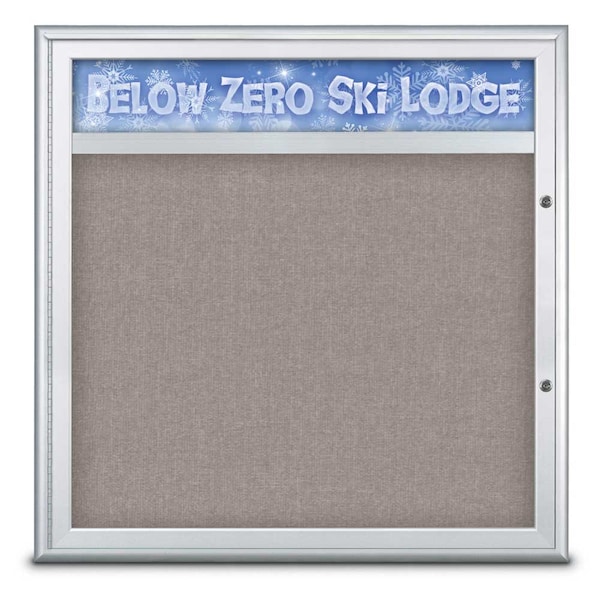 Single Door Radius Plus Corkboard With H
