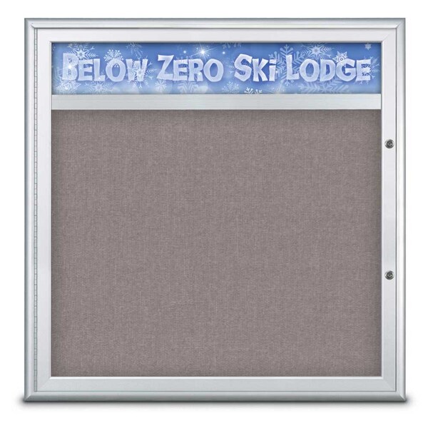 Single Door Radius Plus Corkboard With H