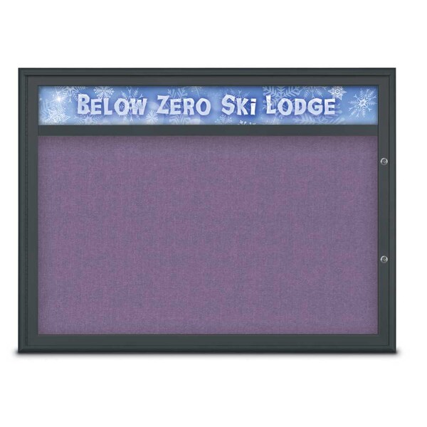 Single Door Radius Plus Corkboard With H