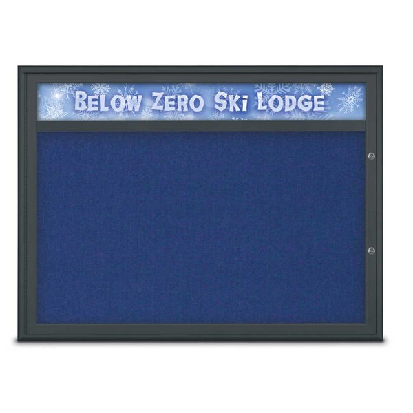 Single Door Radius Plus Corkboard With H