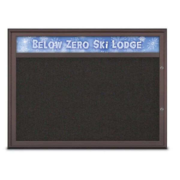 Single Door Radius Plus Corkboard With H