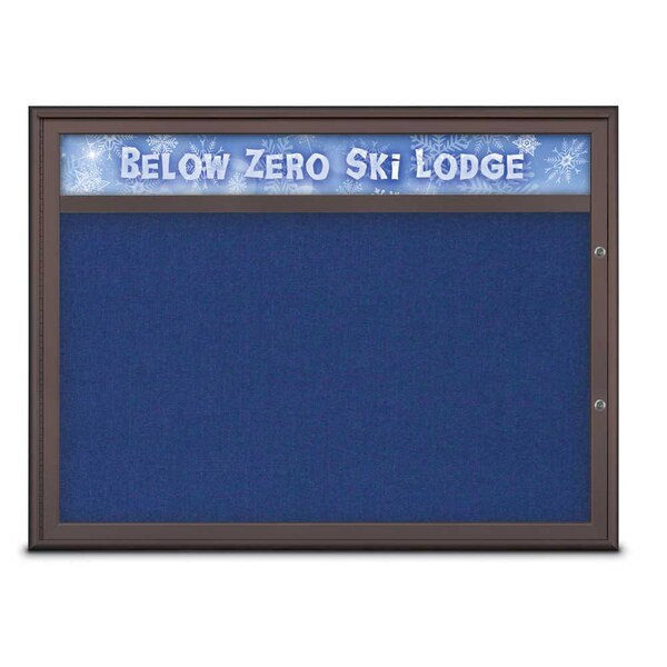 Single Door Radius Plus Corkboard With H