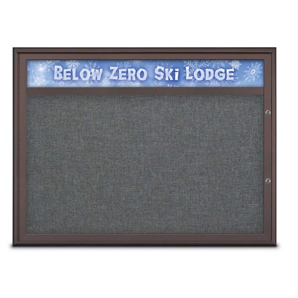 Single Door Radius Plus Corkboard, Header