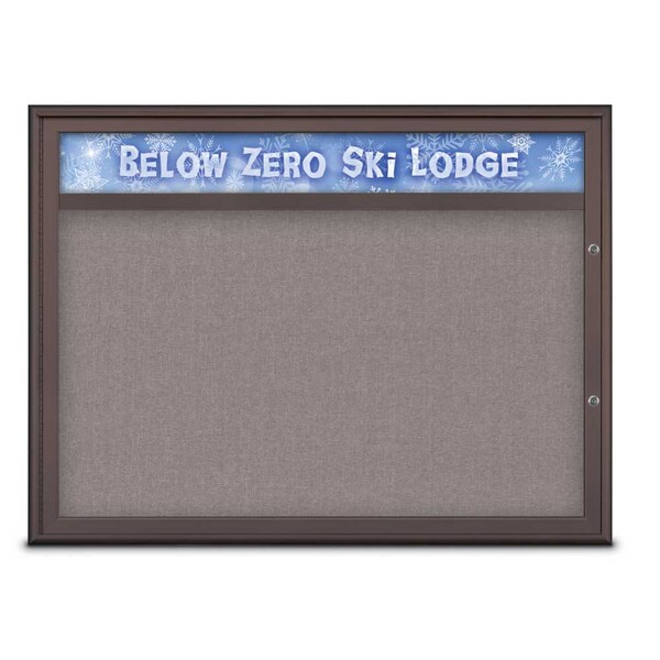 Single Door Radius Plus Corkboard With H