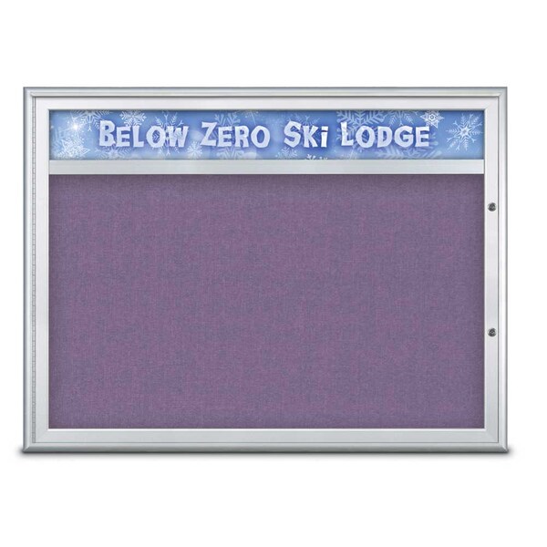 Single Door Radius Plus Corkboard With H