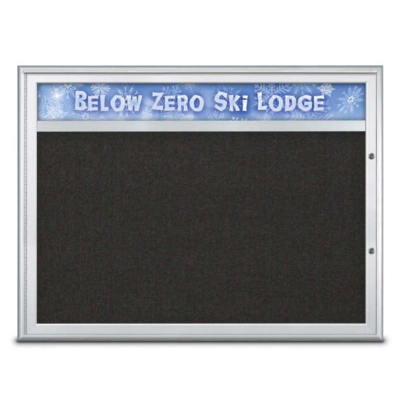 Single Door Radius Plus Corkboard With H