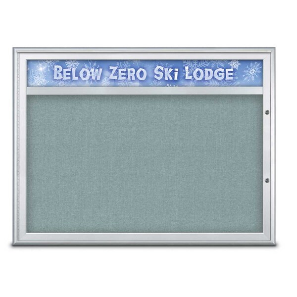 Single Door Radius Plus Corkboard With H