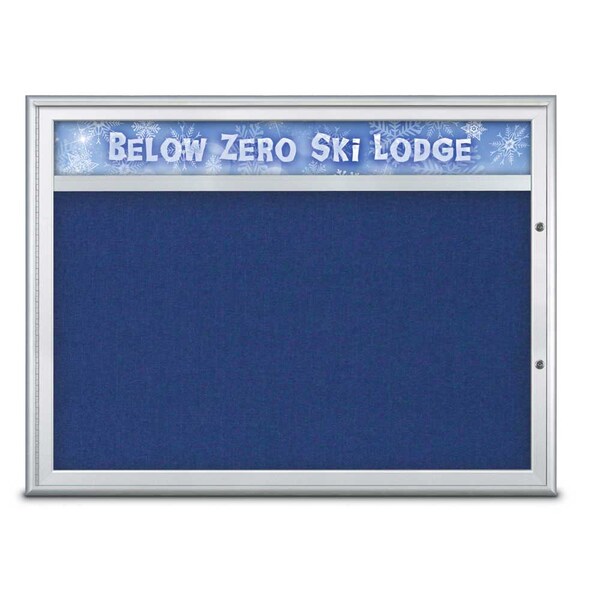 Single Door Radius Plus Corkboard With H