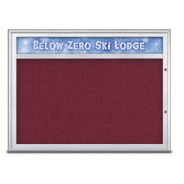 Single Door Radius Plus Corkboard With H