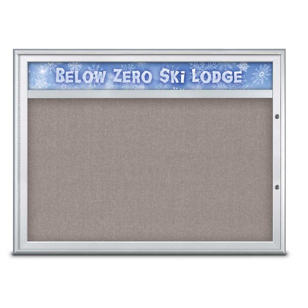 Single Door Radius Plus Corkboard With H