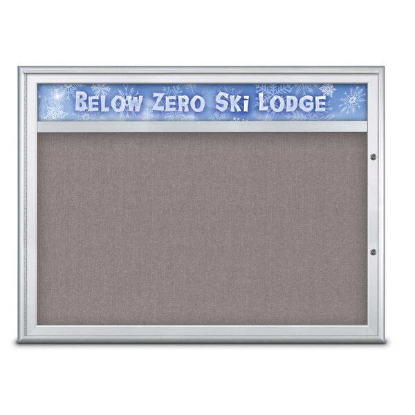 Single Door Radius Plus Corkboard With H