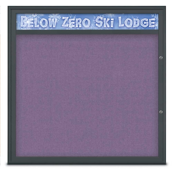 Single Door Radius Plus Corkboard With H