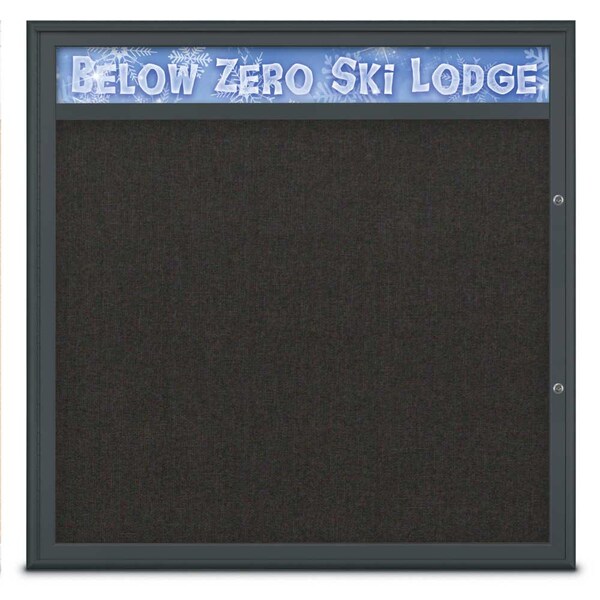 Single Door Radius Plus Corkboard With H