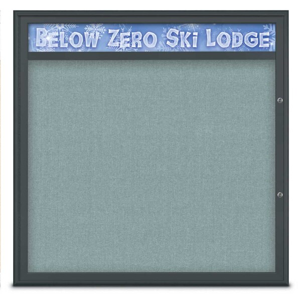 Single Door Radius Plus Corkboard With H