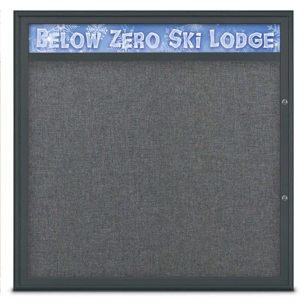 Single Door Radius Plus Corkboard, Header