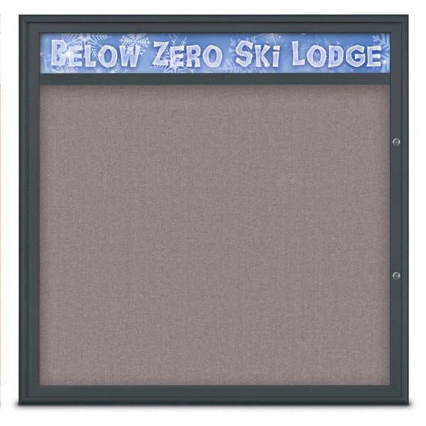 Single Door Radius Plus Corkboard With H