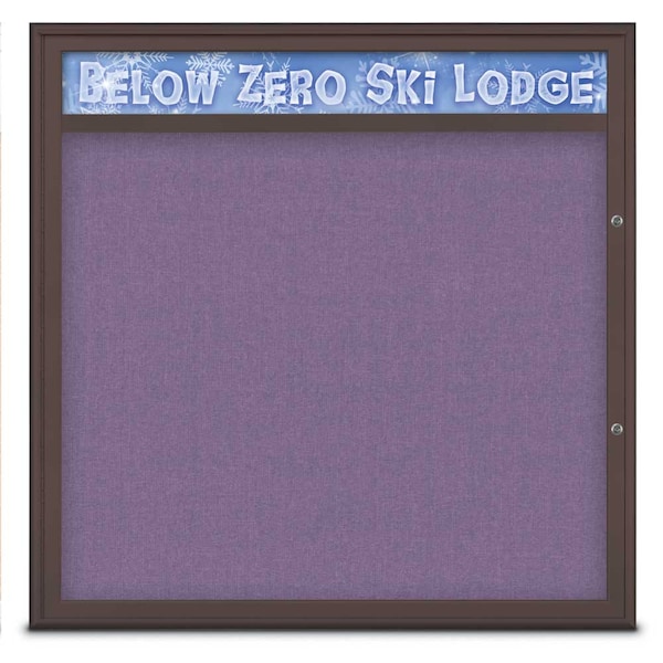 Single Door Radius Plus Corkboard, Header