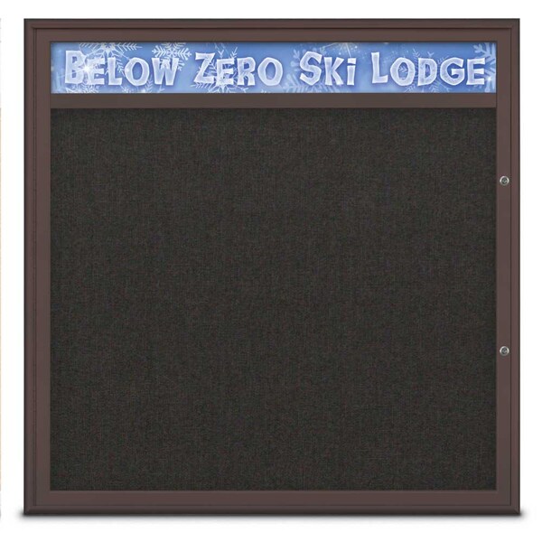 Single Door Radius Plus Corkboard With H